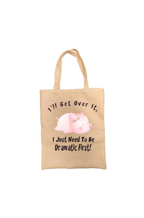 Funny Pig Tote Bag, Pig Bag, Personalised Tote Bag